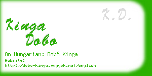kinga dobo business card
